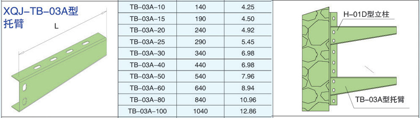 电缆桥架托臂XQJ-TB-03A型托臂