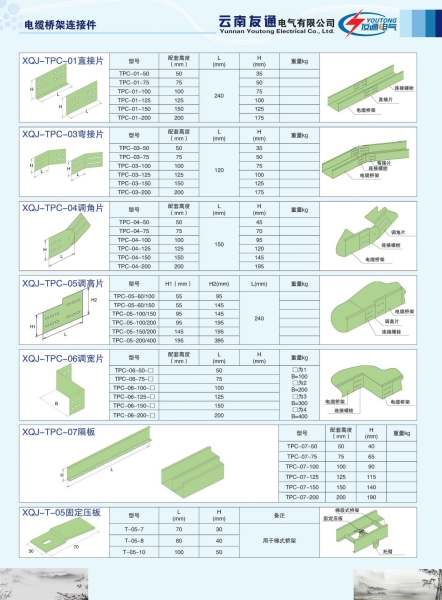 电缆桥架连接件